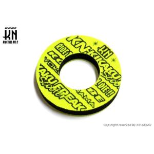 KN企画 ケイエヌキカク ドーナツグリップ カラー：イエロー／ブラック グリップパッド ハンドル