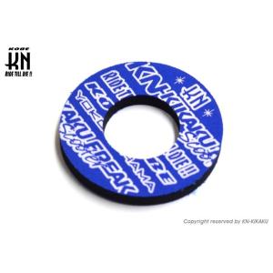 KN企画 ケイエヌキカク ドーナツグリップ カラー：ブルー／ホワイト グリップパッド ハンドル