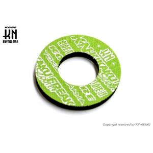 KN企画 ケイエヌキカク ドーナツグリップ カラー：グリーン／ホワイト グリップパッド ハンドル