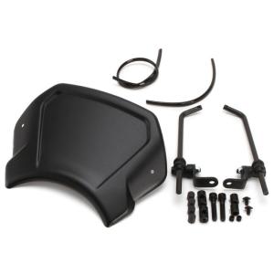 Puig プーチ フロントパネル(アルミ)トップブリッジマウント汎用タイプ カラー：ブラック メータ...