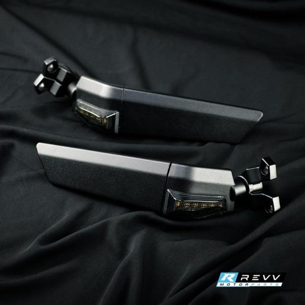 Revv レブ LEDウインカー付き ウイングレットミラー ZX-25R KAWASAKI カワサキ...