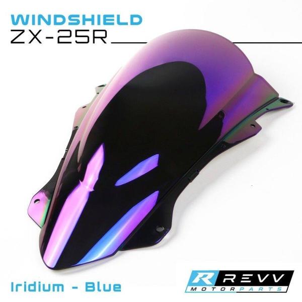 Revv レブ Iridium Windshield Color：Blue ZX-25R ZX-4R...