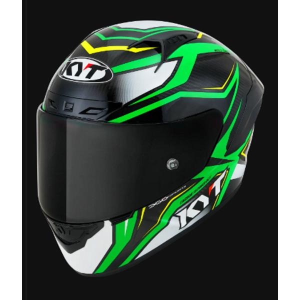 KYT ケイワイティ NZ RACE CARBON STRIDE GREEN FLUO／WHITE ...