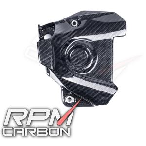RPM CARBON アールピーエムカーボン Sprocket Cover for MT-09 (FZ-09) Finish：Glossy / Weave：Plain MT-09 FZ-09 XSR900｜webike