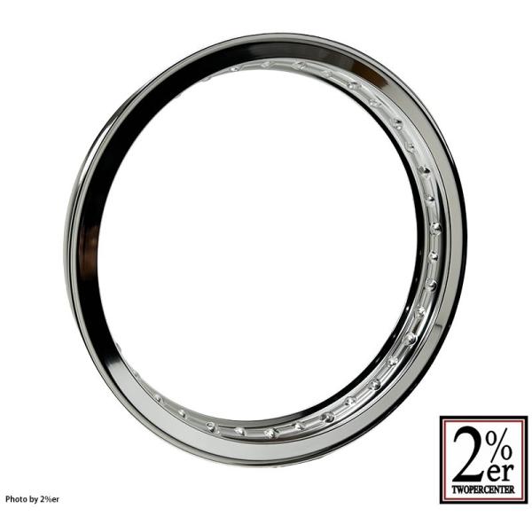 2%er ツーパーセンター EXCEL H型アルミリム フロントディスク用 サイズ：1.85-18 ...