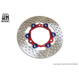 KN企画 ケイエヌキカク リアフルフローティングディスクローター タイプ2 カラー：レッド シグナス...