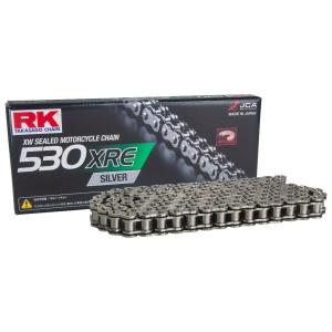 RK JAPAN RKジャパン 530XRE SILVER【カシメ(CLF)ジョイント付属】 チェー...