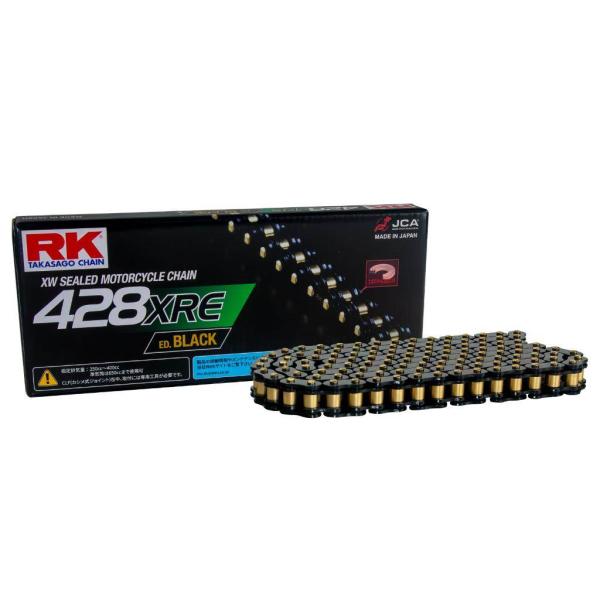 RK JAPAN RKジャパン 428XRE ED.BLACK 【カシメ(CLF)ジョイント付属】 ...
