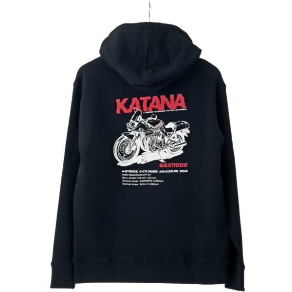SUZUKI スズキ フードパーカー ヘリテージシリーズ 刀 GSX1100S サイズ：S (990...