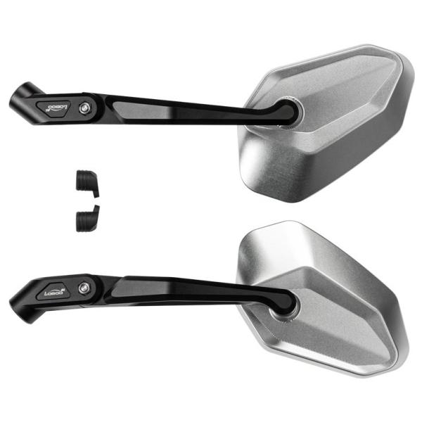 LOBOO ロブー RM02 折りたたみバックミラー カラー：シルバー 390DUKE 790Adv...