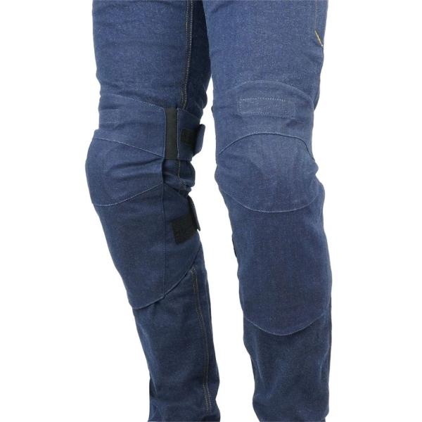 ROUGH＆ROAD ラフ＆ロード CE Lv.2 ステルスフィットデニムニープロテクター カラー：...