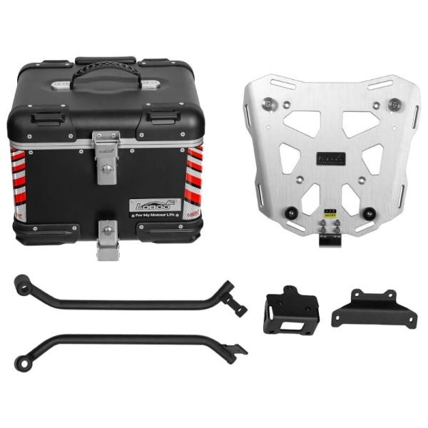 LOBOO ロブー TIBETシリーズ 36L トップケース ラック付き カラー：ブラック XMAX...