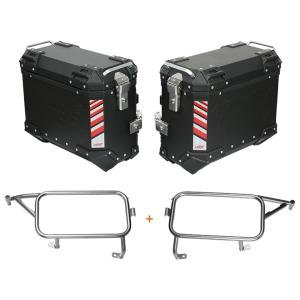 LOBOO ロブー PIKE TRACKERシリーズ 37L サイドケース キャリア付き カラー：ブ...