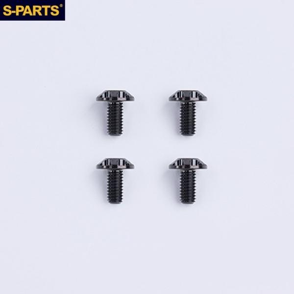 S-PARTS エスパーツ SHOEI ヘルメットチタンボルトセット カラー：ブラック その他ヘルメ...