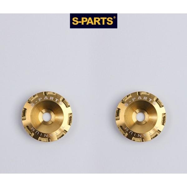 S-PARTS エスパーツ SHOEI GLAMSTER チタンナムワッシャーセット カラー：ゴール...