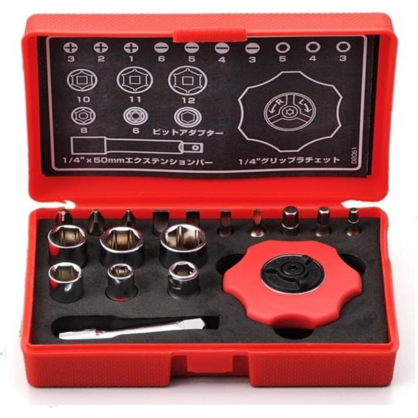 PLOT プロト グリップラチェットセット 18pcs ドライバーセット ラチェットハンドル ハンド...