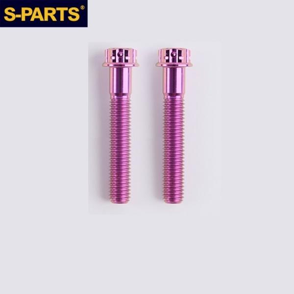 S-PARTS エスパーツ キャリパーマウントチタンボルト M10 L50 P1.5 カラー：パープ...
