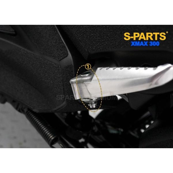 S-PARTS エスパーツ タンデムステップチタンピン カラー：パープル XMAX250 XMAX3...