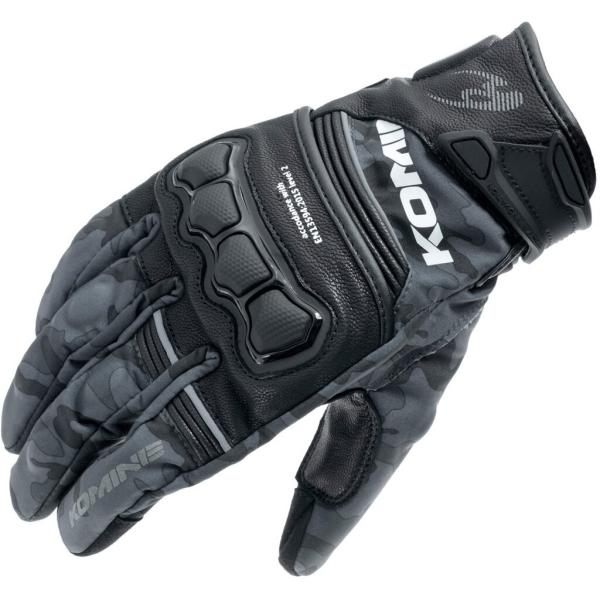 KOMINE コミネ GK-856 ハイプロテクトレザーウインドプルーフグローブHG サイズ：2XL...