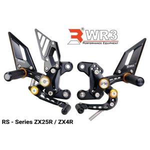 WR3 ダブルアールスリー RSシリーズ バックステップキット ワッシャーカラー：オレンジ ZX-2...