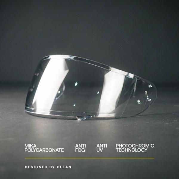 Clean クリーン Helmet Visor Photochromic ヘルメットバイザー ヘルメ...