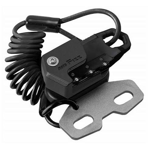 TANAX motofizz タナックス モトフィズ ヘルメット用ワイヤーロック ハンドルクランプ取...