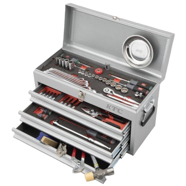 KTC ケイティーシー 9.5sq.スタンダードセット80点 (シルバー) セット工具