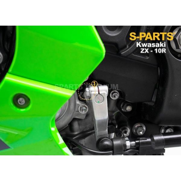 S-PARTS エスパーツ シフトホルダー用チタンボルト カラー：グリーン ZX-10R ZX-10...