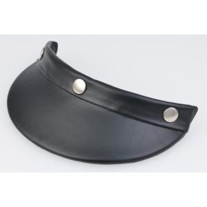 DIN MARKET ディンマーケット SHM ホースレザーバイザー カラー：ブラック ヘルメットバ...
