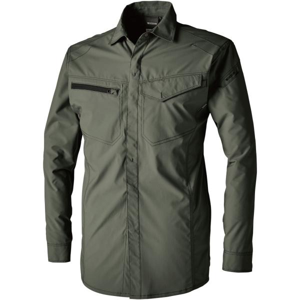 TSDESIGN ティーエスデザイン エコハイブリッドダブルクロスライトシャツ サイズ：L カジュア...