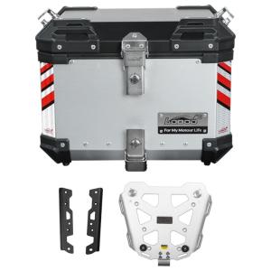 LOBOO ロブー PIKE TRACKER 36L トップケース ラック/プレート付き カラー：シ...