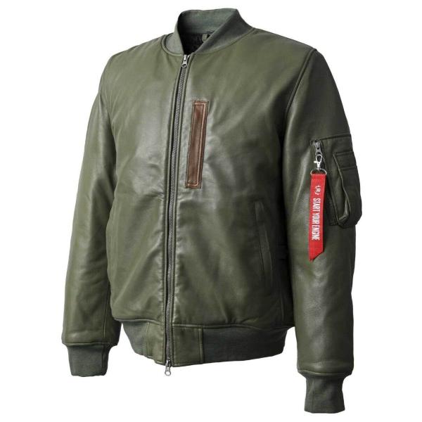 RIDEZ ライズ MOTO MA-1 JACKET バイク用 レザージャケット サイズ：XL ジャ...