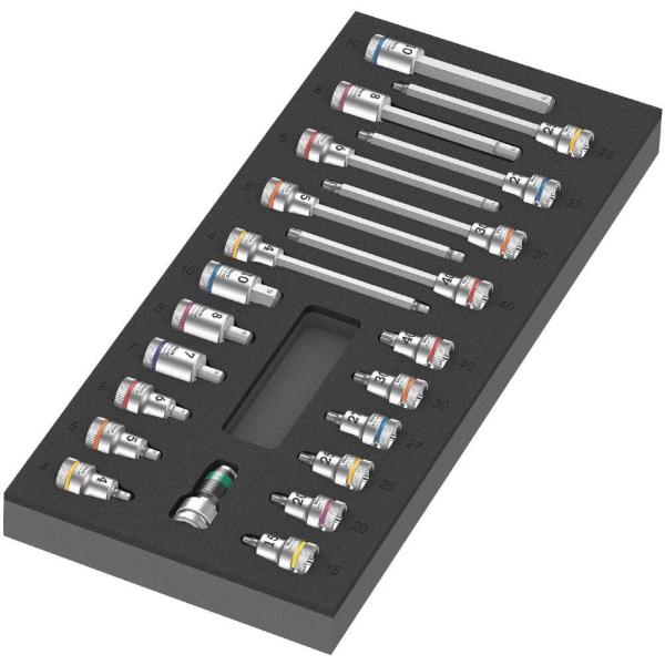 WERA ヴェラ 3/8DR ビットソケット・Zyklopアダプターセット セット工具