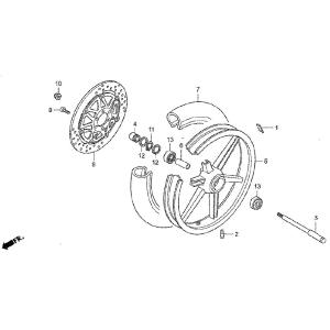 HRC エイチアールシー BOLT，BRK DISK 6X17 NSF250R HONDA ホンダ ...