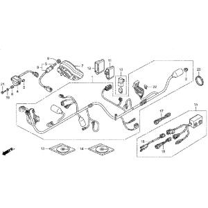 HRC エイチアールシー HARNESS WIRE CBR250Rレースベース車 HONDA ホンダ...