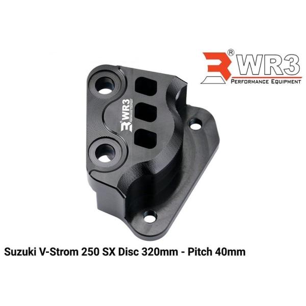 WR3 ダブルアールスリー フロントキャリパーサポート BREMBO用 カラー：ブラック V Str...