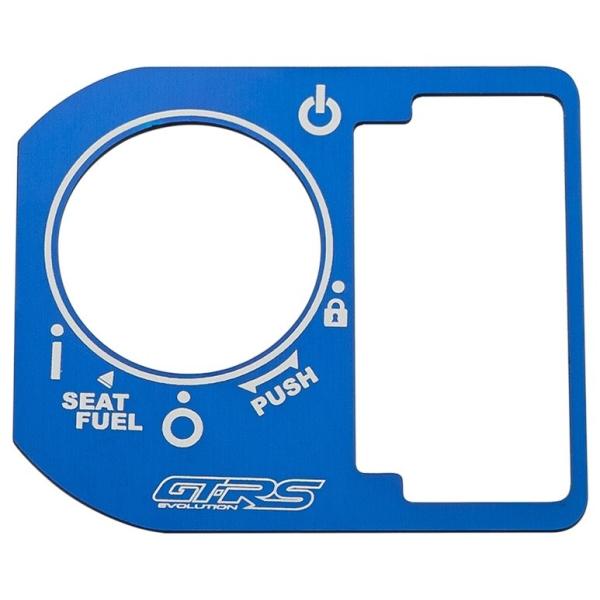 GTR ジーティーアール Key cylinder cover 2D alu カラー：Blue GI...