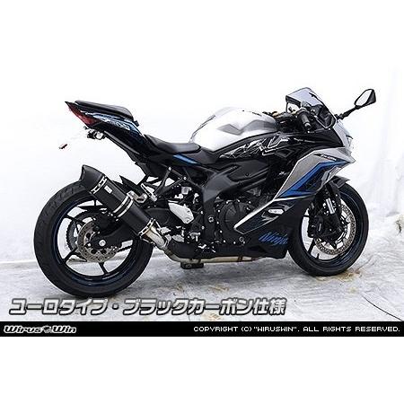 WirusWin ウイルズウィン スリップオンマフラー ユーロタイプ タイプ：ブラックカーボン仕様 ...