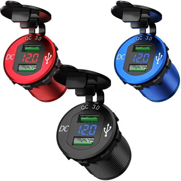 Kaedear カエディア デジタル電圧計 カラー：ブルー 電気・電圧計 計測ツール