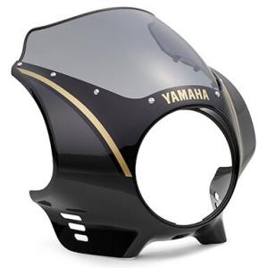 Y’S GEAR(YAMAHA) ワイズギア フロントカウル カラー：ブラック／ゴールド(Q5KYS...
