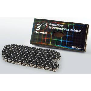 EKチェーン 江沼チェーン ThreeD(スリード)チェーン 525Z(BK/NP)ブラック／シルバー【カシメ(MLJ)】 リンク数：114L チェーン 駆動系