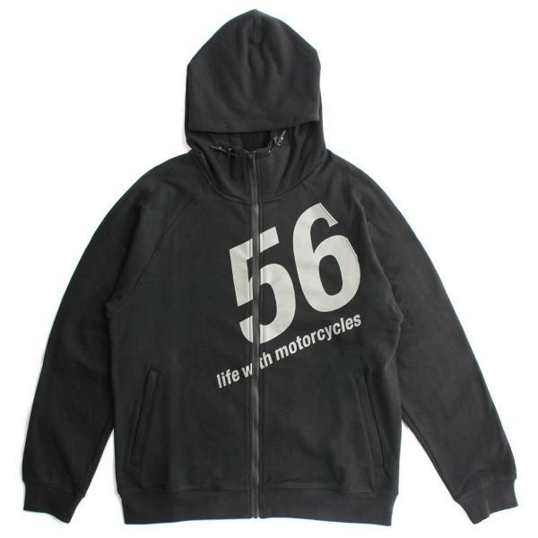 56design 56デザイン TRIMMING ZIP UP PARKA サイズ：L カジュアルパ...