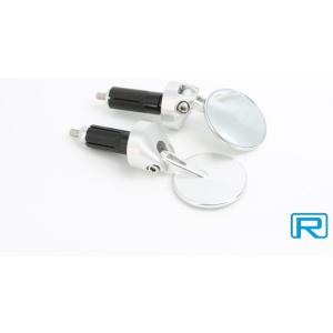 Rin Parts リンパーツ CNC コンパクト バーエンドミラー カラー：シルバー ハンドル