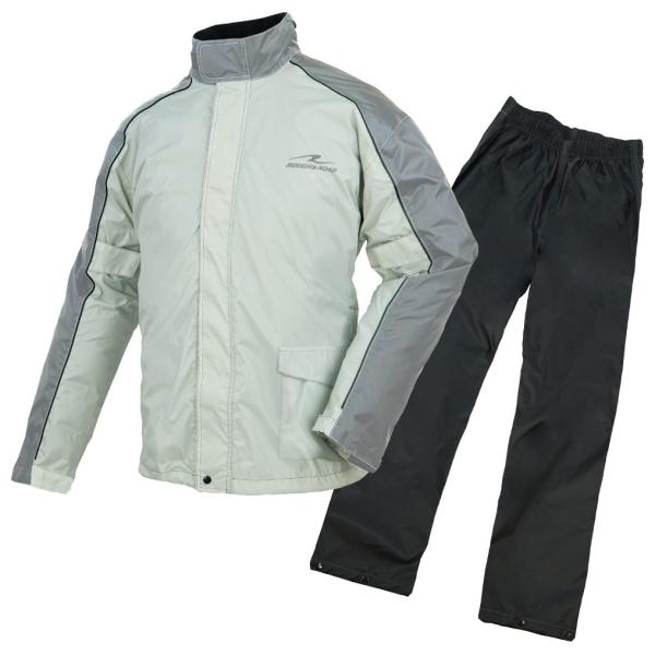 ROUGH＆ROAD ラフ＆ロード デュアルテックスコンパクトレインスーツ サイズ：L レインウェア...