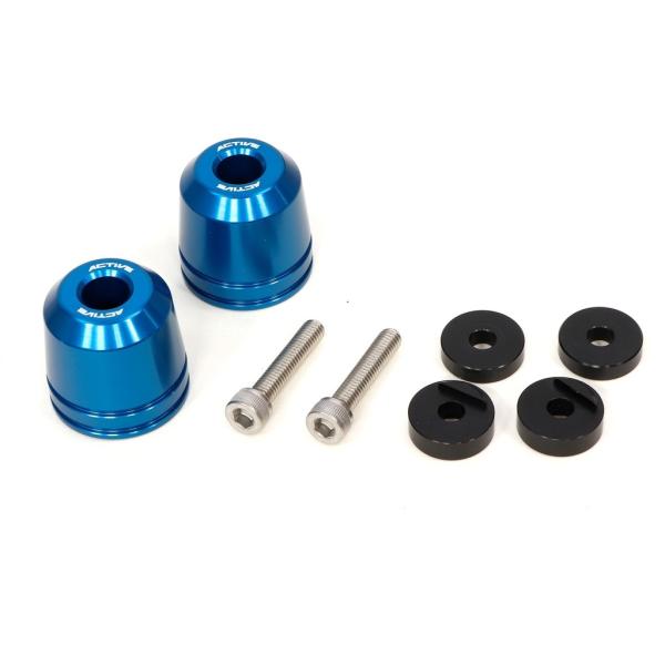 ACTIVE アクティブ アルミバーエンド カラー：ブルー HONDA ホンダ SUZUKI スズキ...