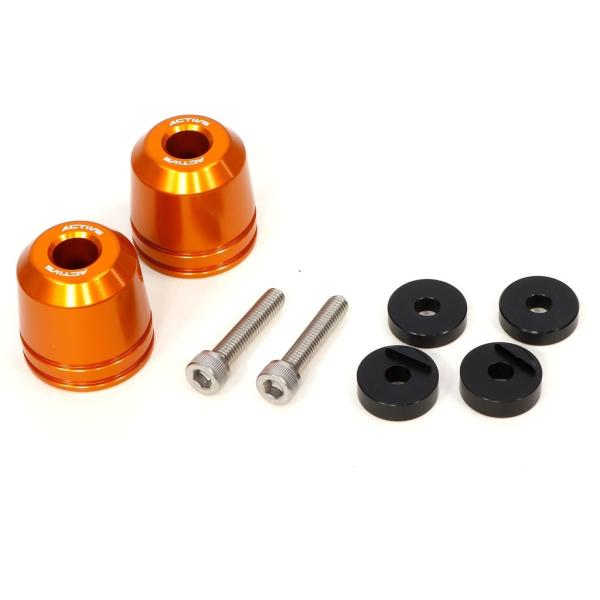 ACTIVE アクティブ アルミバーエンド カラー：ゴールド HONDA ホンダ SUZUKI スズ...