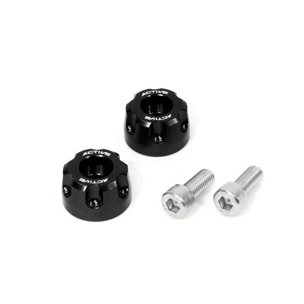 ACTIVE アクティブ アルミバーエンド リボルバー カラー：ブラック KAWASAKI カワサキ...