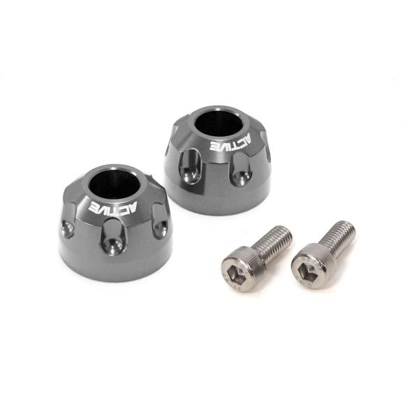 ACTIVE アクティブ アルミバーエンド リボルバー カラー：ガンメタ KAWASAKI カワサキ...