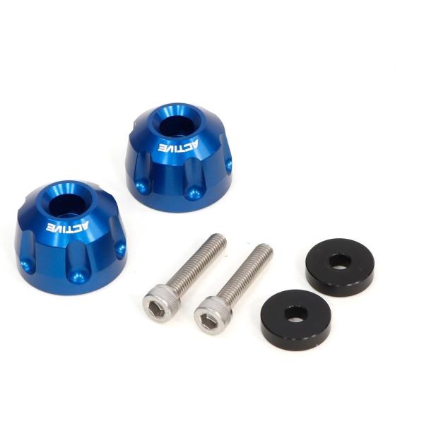 ACTIVE アクティブ アルミバーエンド リボルバー カラー：ブルー MT-03 YZF-R3 M...