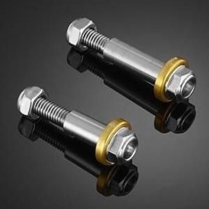 BIKERS バイカーズ フロント＆リアブレーキペダル用ステンレスボルトセット カラー：レッド AL...